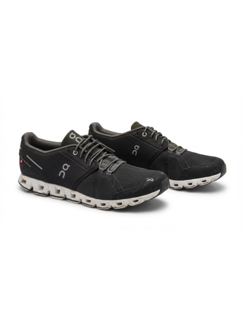 On Cloud 5 Mens Size 12 Black/White Athletic Running Walking Shoes USED